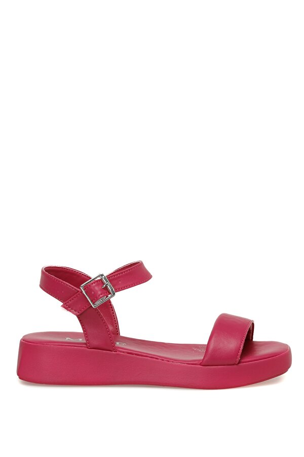 DS23021 3FX Pembe Kadın Dolgu Topuk Sandalet