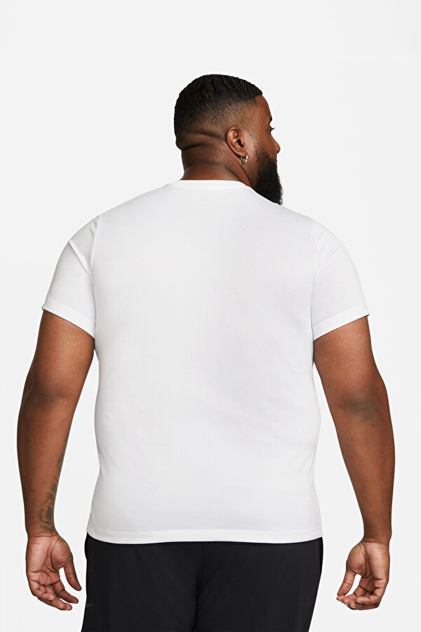 M NK DF TEE RLGD RESET Beyaz Erkek Kısa Kol T-Shirt