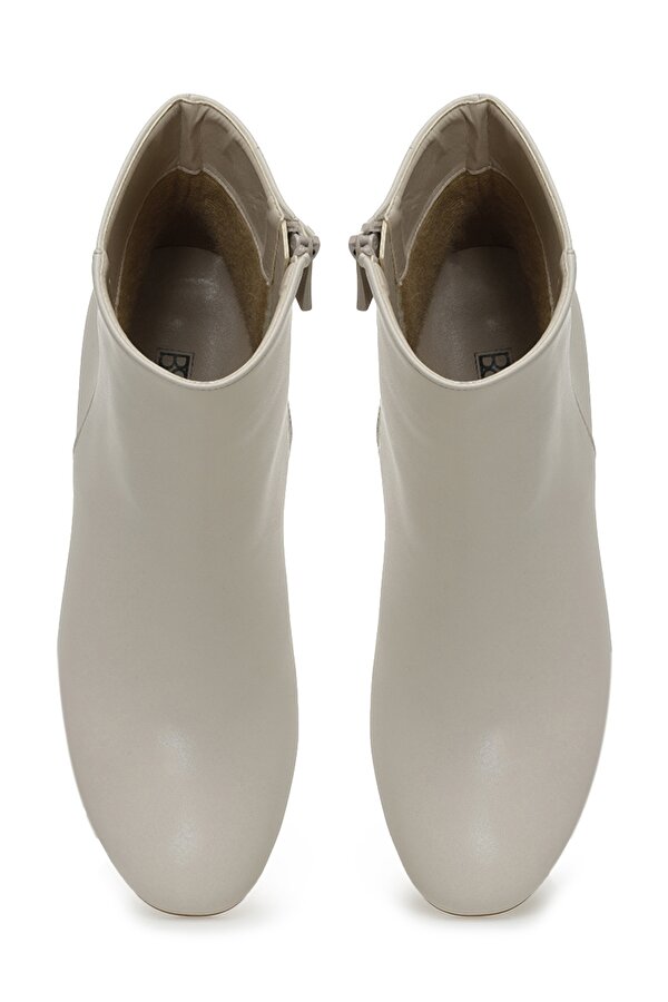 21K-256 3PR Bej Kadın Topuklu Bot