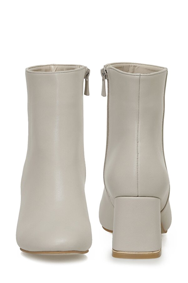 21K-256 3PR Bej Kadın Topuklu Bot