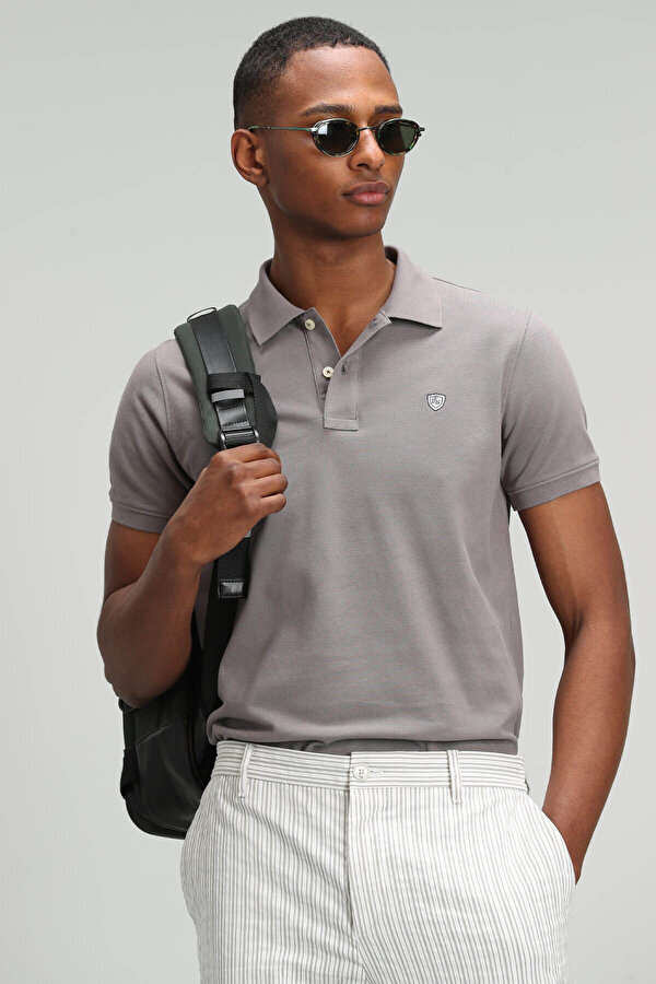 Erkek Laon Spor Polo Yaka T-Shirt 627111040091 Toprak