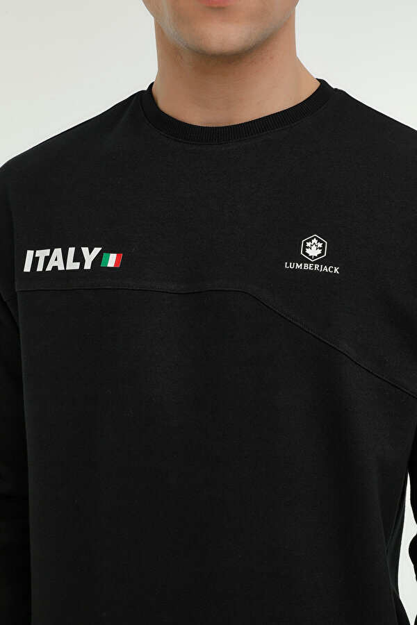 M-SD1161 RENATO SWEATSHIR BLACK Man 060