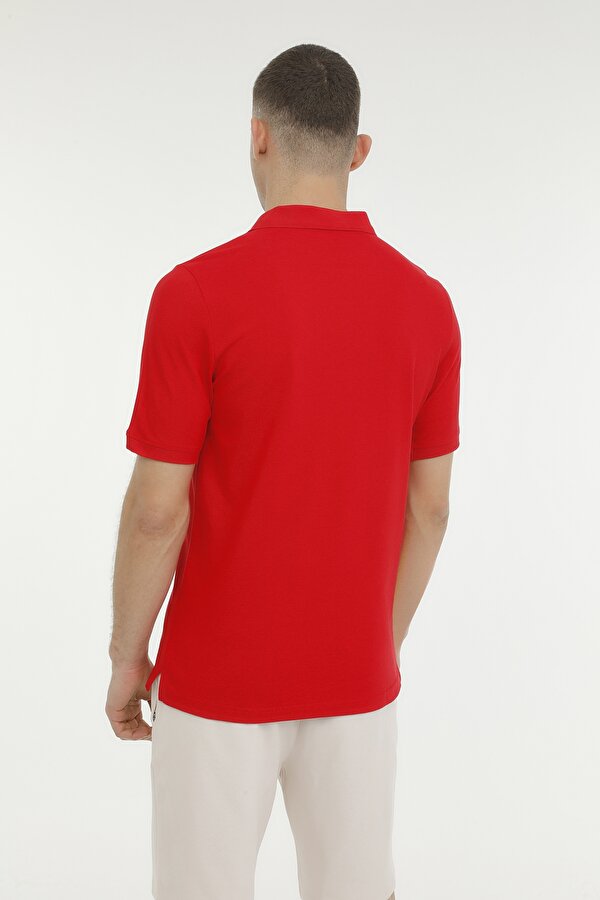 Lumberjack M-Ct953 Basic P.t-Sh 3Fx Красный Мужчина Рубашка-Поло