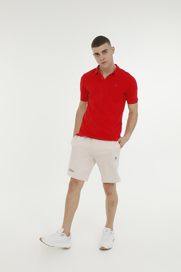 Lumberjack M-Ct953 Basic P.t-Sh 3Fx Красный Мужчина Рубашка-Поло