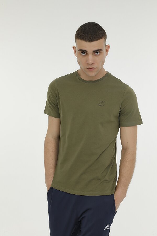 M-SN220 BSC C T-SHIRT 3FX Haki Erkek Kısa Kol T-Shirt