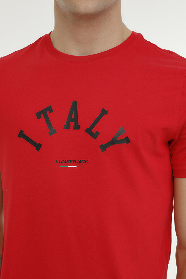 Lumberjack Ml Robert 11Ct1044 3Fx Красный Мужчина Футболка