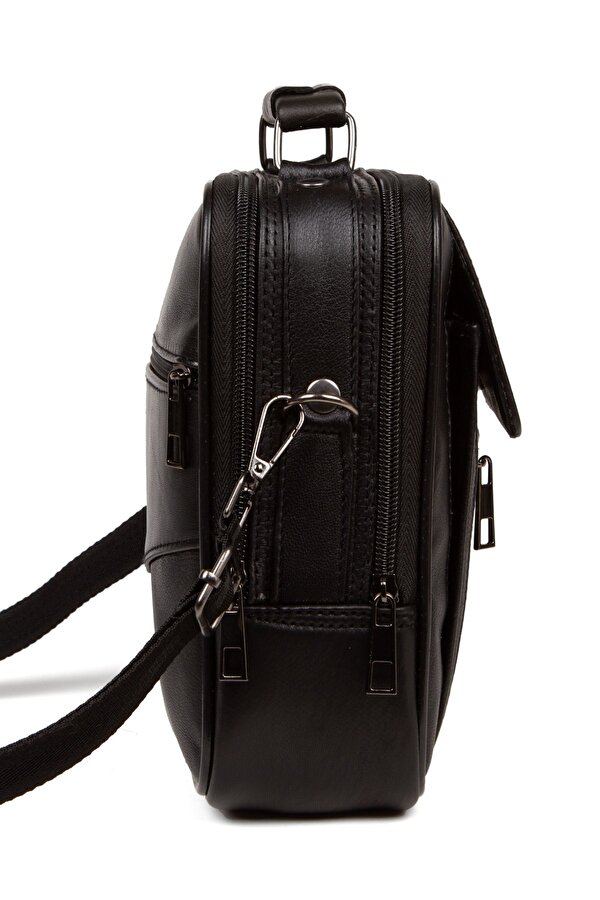 Erkek Hakiki Deri Çelik Kasalı Telefon Bölmeli El Ve Omuz Çantası