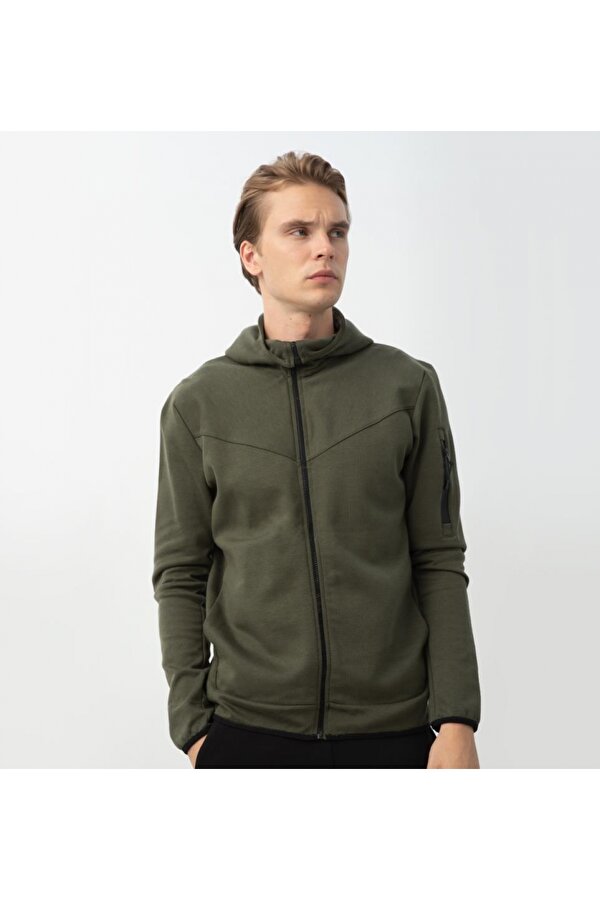 Njord Kapüşonlu Sweatshirt Haki