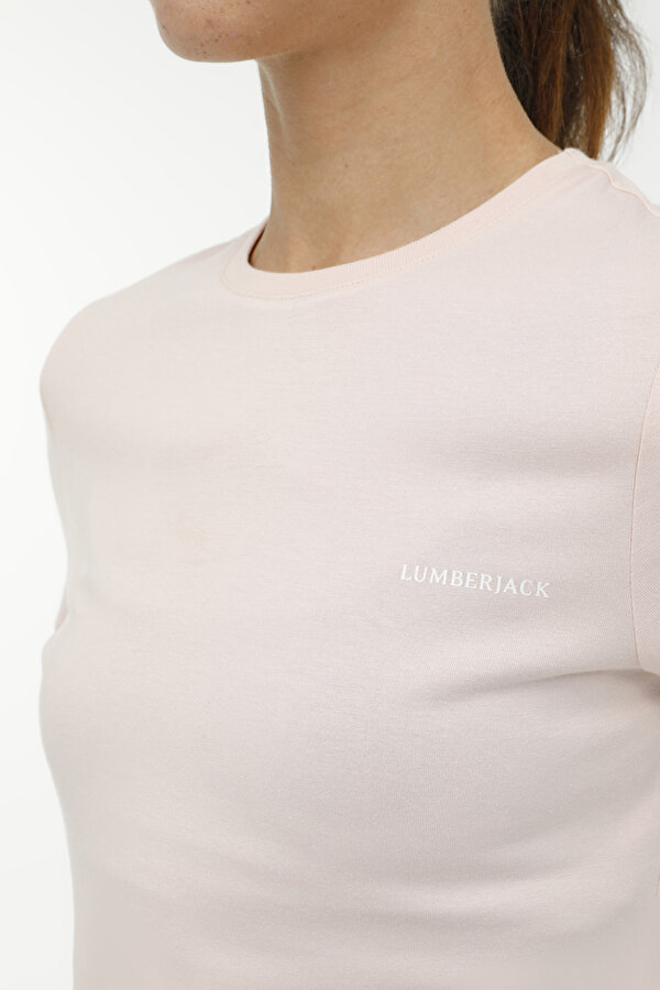 Lumberjack W-Ct131 Basic Modal C Nec Розовый 008 Женщина Футболка