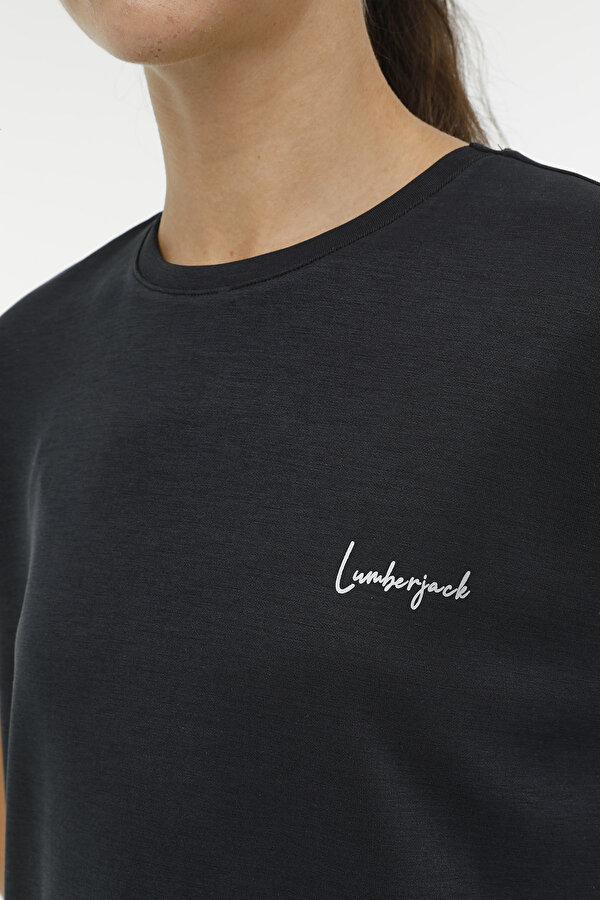 Lumberjack Wl Cindy 11Ck1213 3Fx Черный Женщина Футболка