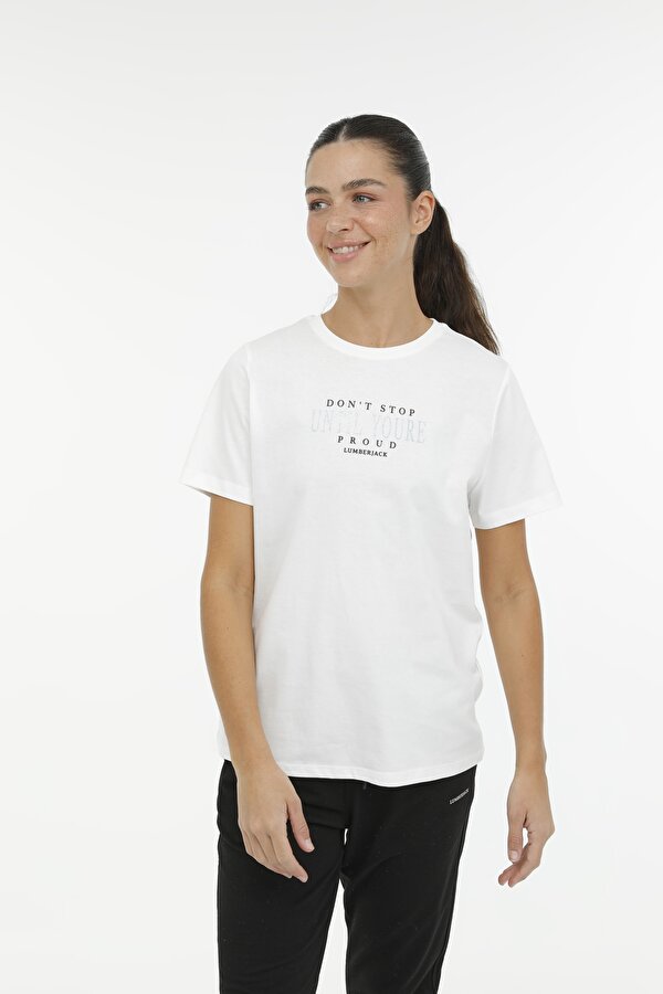 WL LUCY 11CT1019 3FX WHITE Woman Sleeve T-Sh