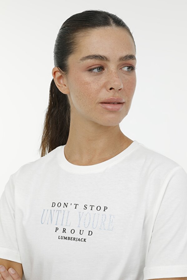 WL LUCY 11CT1019 3FX WHITE Woman Sleeve T-Sh