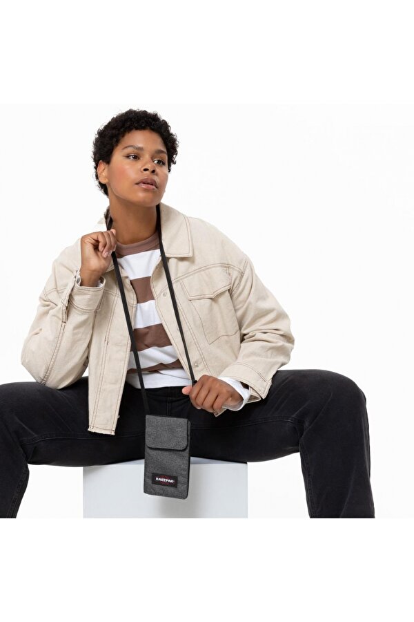 Daller Pouch Siyah Denim Askılı Mini Çanta