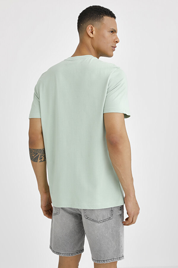 T-SHIRT BASIC SMALL LOGO L GREEN Man Sleeve T-Sh
