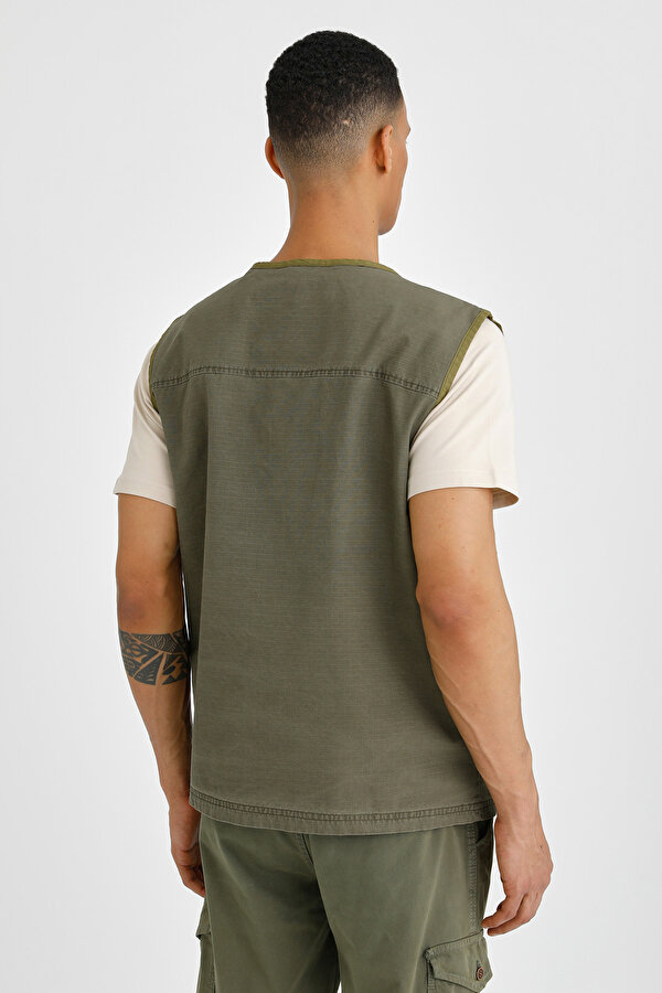 VEST SAFARI ARMY GREEN Man Jacket