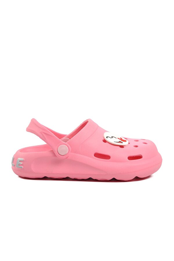 Brn 1648-F Pembe Desenli Çocuk Sabo Terlik
