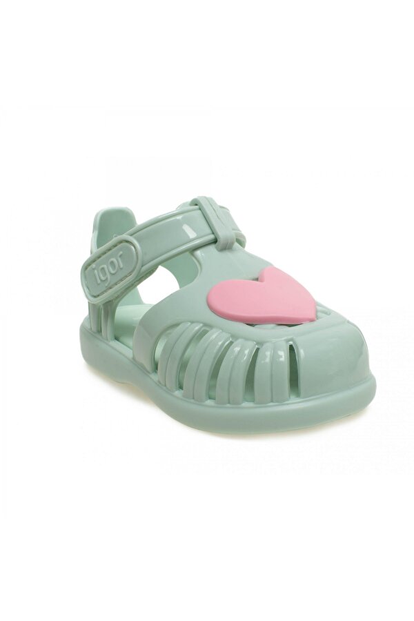 S10310 Tobby Gloss Love Yeşil Çocuk Sandalet