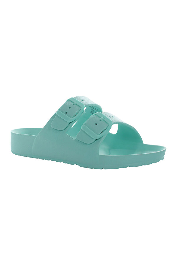 2 BELTS SANDAL Yeşil Kadın Terlik