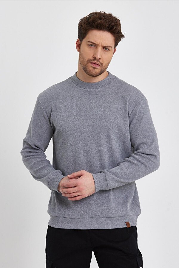 ALEXANDERGARDI KAŞKORSE KUMAŞ YARIM BOĞAZLI SWEATSHİRT (E22-761A)