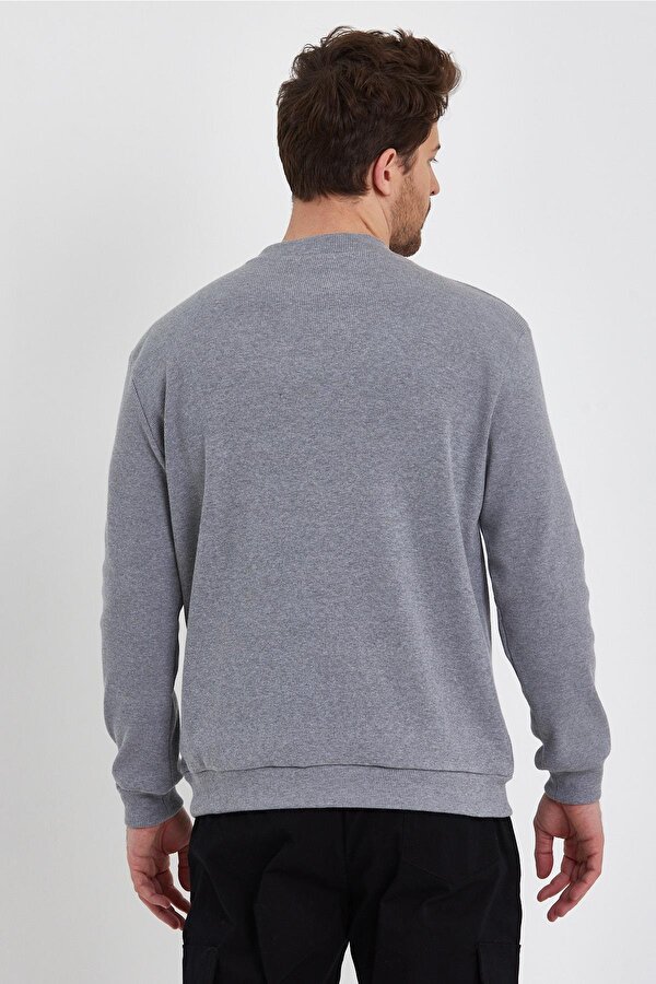 ALEXANDERGARDI KAŞKORSE KUMAŞ YARIM BOĞAZLI SWEATSHİRT (E22-761A)