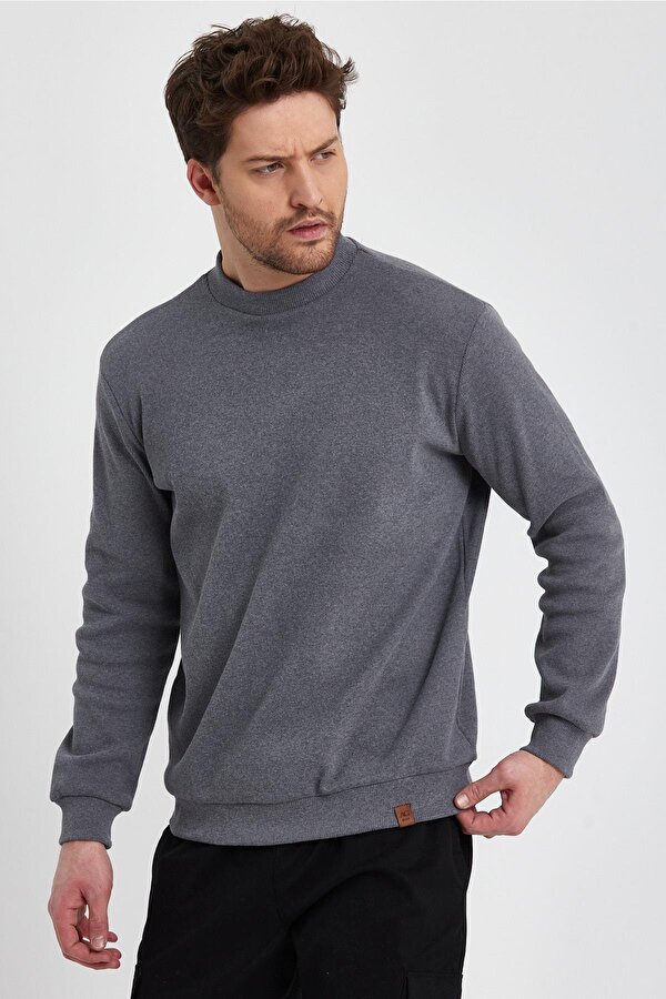 ALEXANDERGARDI KAŞKORSE KUMAŞ YARIM BOĞAZLI SWEATSHİRT (E22-761A)