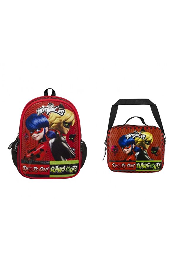 LADYBUG Kabartmalı İlkokul Sırt Çantası 2133 ve Beslenme Çantası