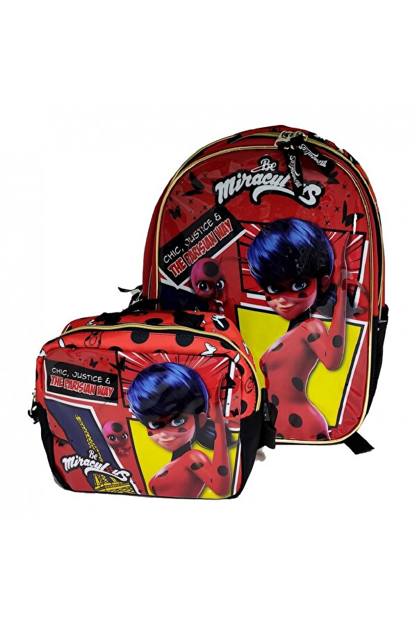 LADYBUG Uğur Böceği Çocuk İlkokul Sırt Çantası ve Beslenme Çantası