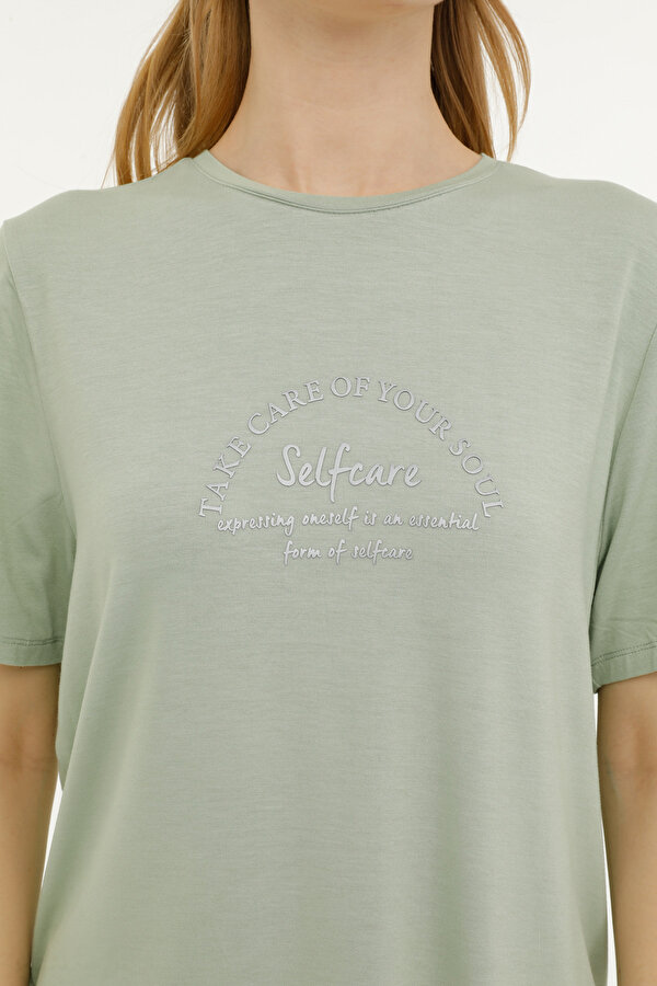 Lumberjack Wl Nova 11Ct2009 3Fx Зеленый 004 Женщина Футболка