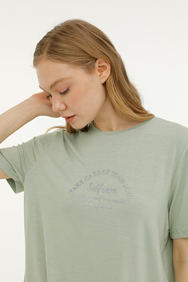 Lumberjack Wl Nova 11Ct2009 3Fx Зеленый 004 Женщина Футболка