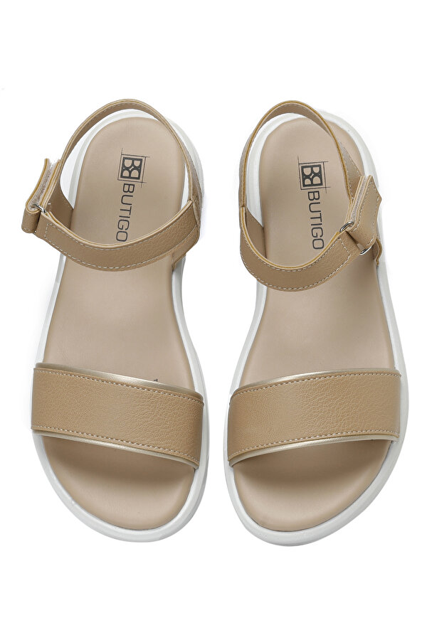 23S-056 3FX Taba Kadın Düz Sandalet