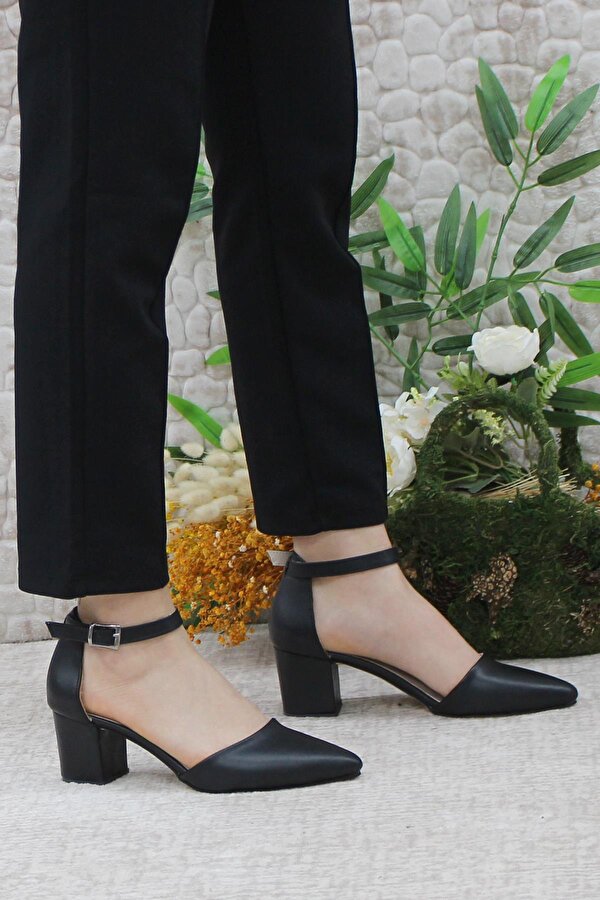 422 Fashion Kalın Topuklu Kadın Ayakkabı