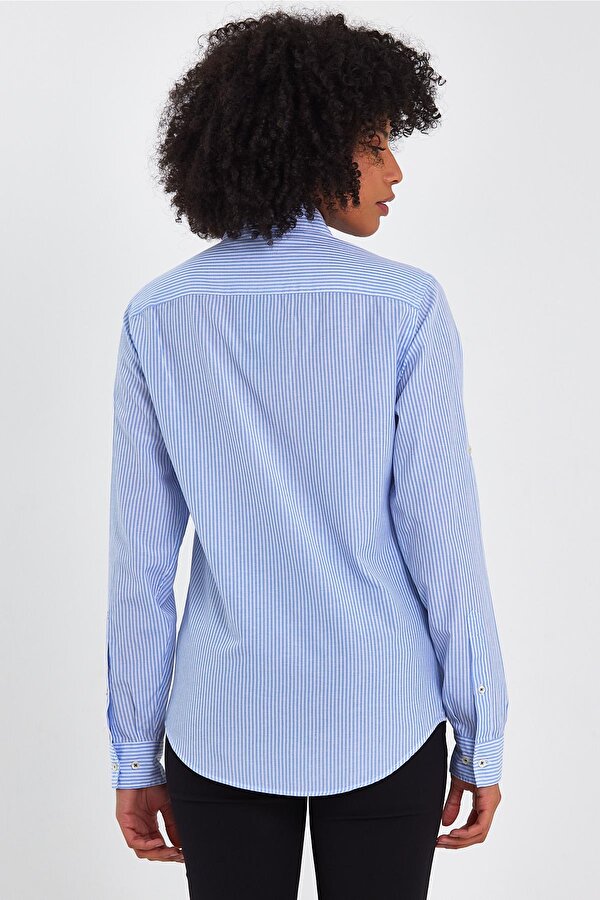 ALEXANDERGARDI ÇİZGİLİ COMFORT FİT GÖMLEK (ERKK5903)