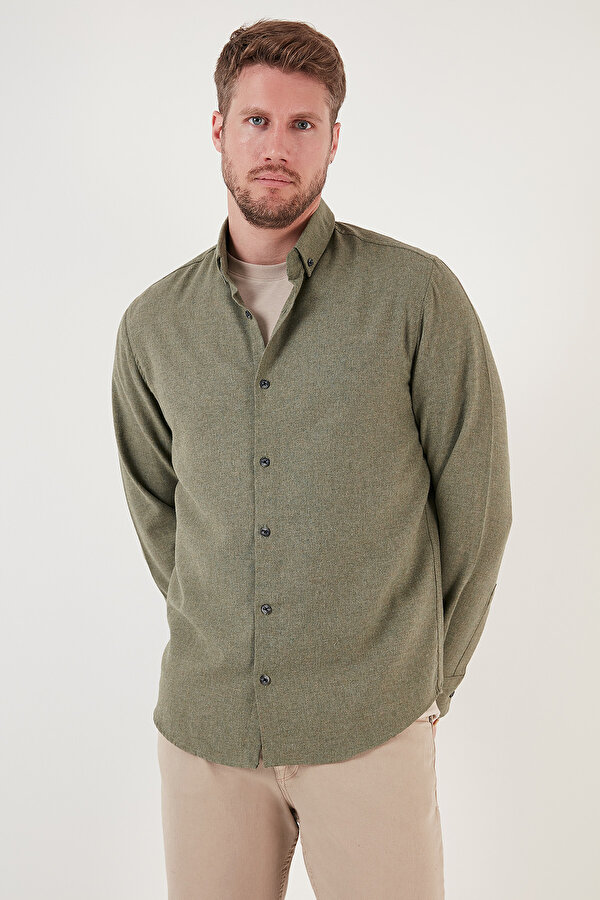 Erkek Gömlek CF24W127079 HAKİ