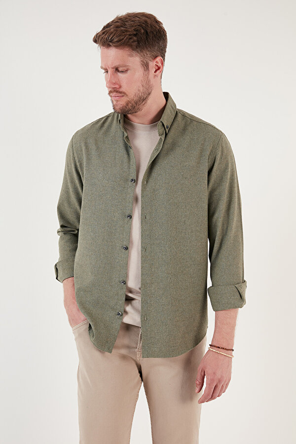 Erkek Gömlek CF24W127079 HAKİ