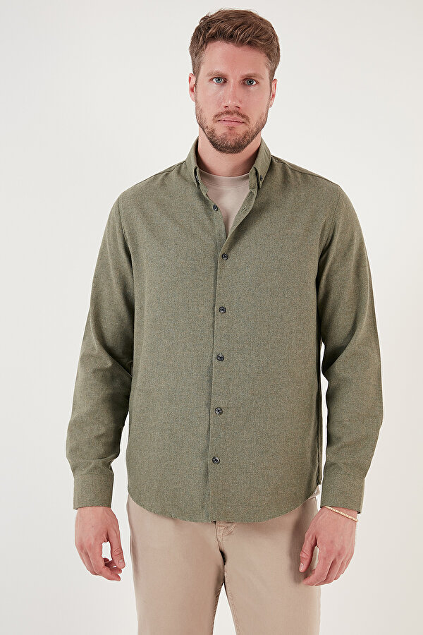 Erkek Gömlek CF24W127079 HAKİ