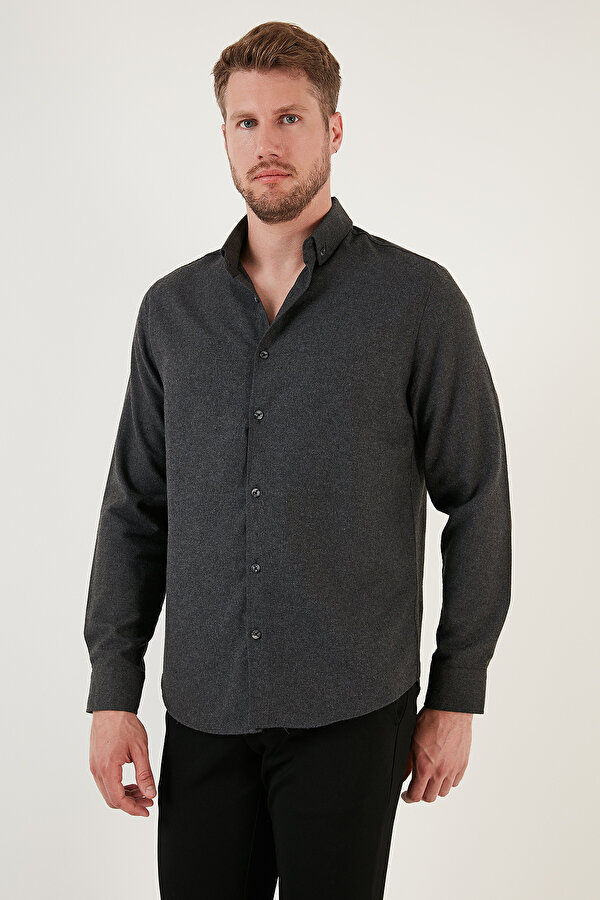 Erkek Gömlek CF24W127079 ANTRASİT