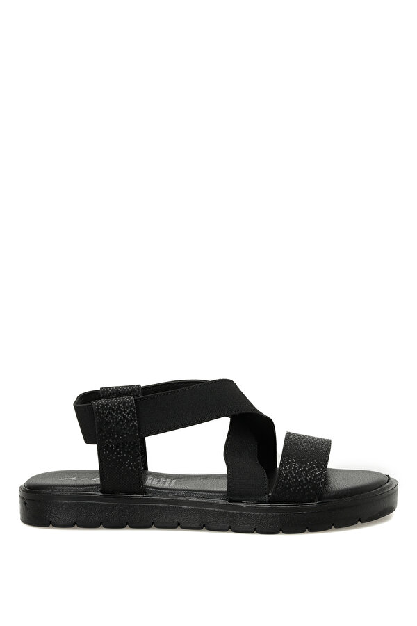CS22053 3FX Siyah Kadın Düz Sandalet