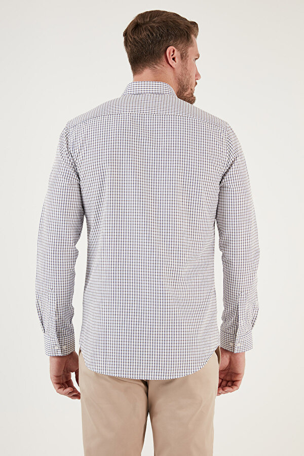 Erkek Gömlek CF23S7496 LACİVERT-BEJ