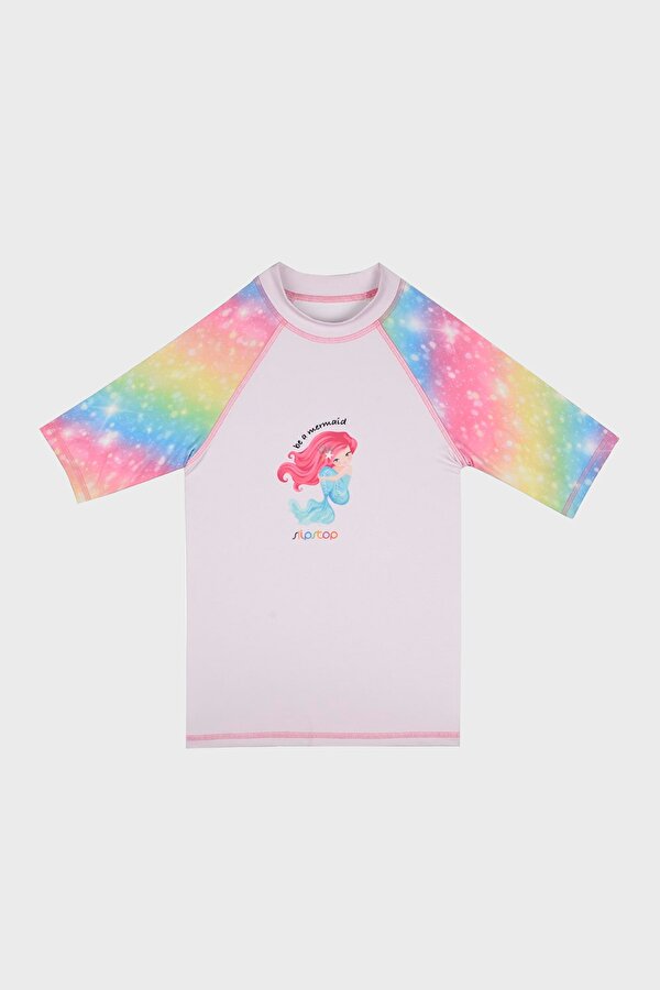 Kız Çocuk T Shirt ST20110021 Pembe-Sarı