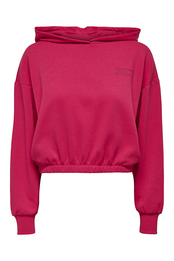Kadın Onlcooper Kapüşonlu Sweatshirt 65515239888 Fuşya