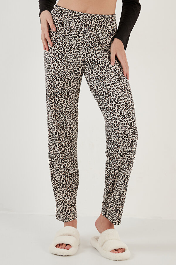 Bayan Pijama Takımı 6097520 LEOPAR-SİYAH