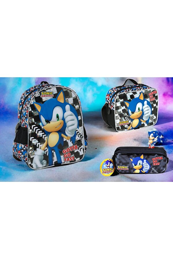 Sonic Anaokul Çanta Seti (3 parça)