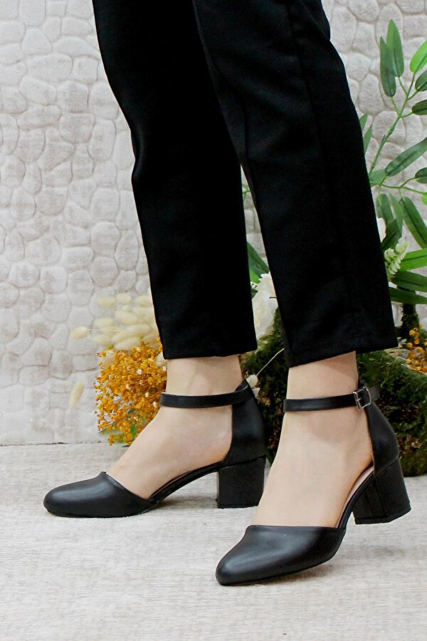 429 Fashion Kalın Topuklu Kadın Ayakkabı