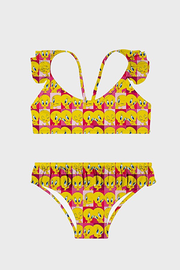 Kız Çocuk Bikini SB2311050118 Sarı-Pembe
