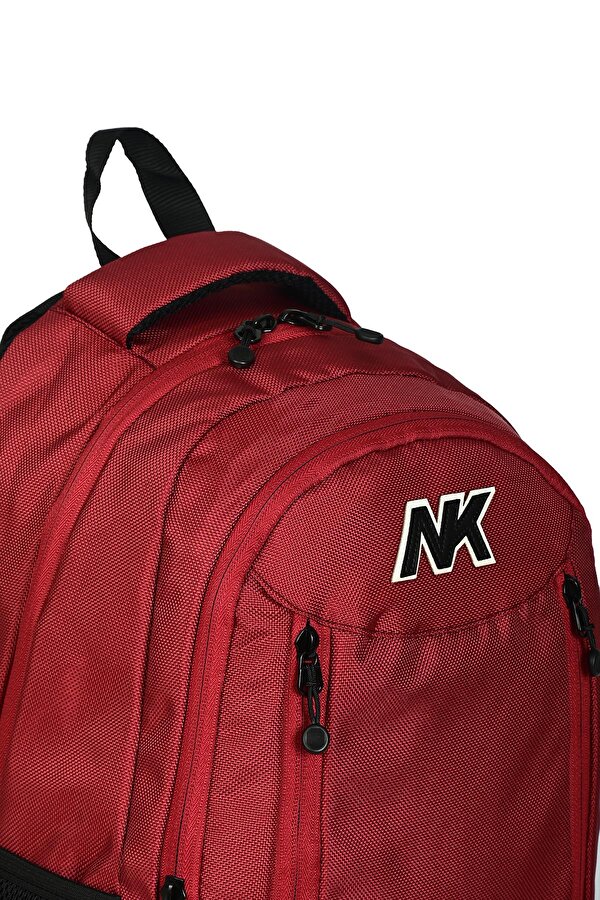 Nk 9005-5 Su Geçirmez Ortopedik Sırt Destekli Okul Sırt Çantası Bordo