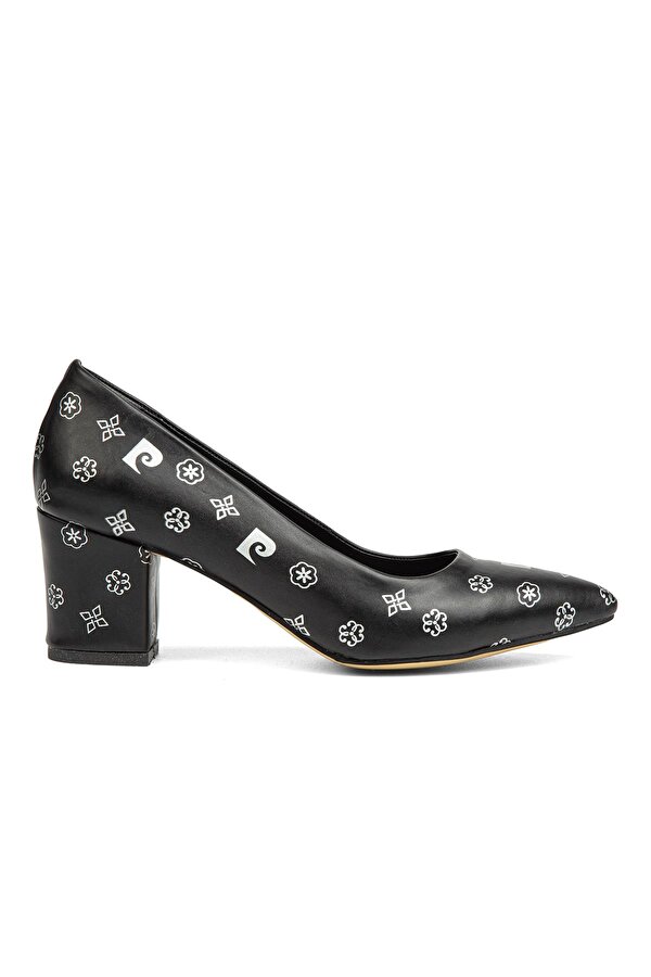 ® | PC-50176 - 3955 Siyah Desen - Kadın Topuklu Ayakkabı