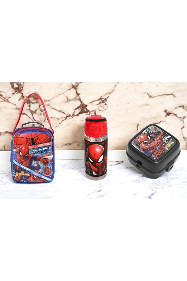 Ottonya  Go Spidey Beslenme Çantası ,Matara ve Beslenme Kabı