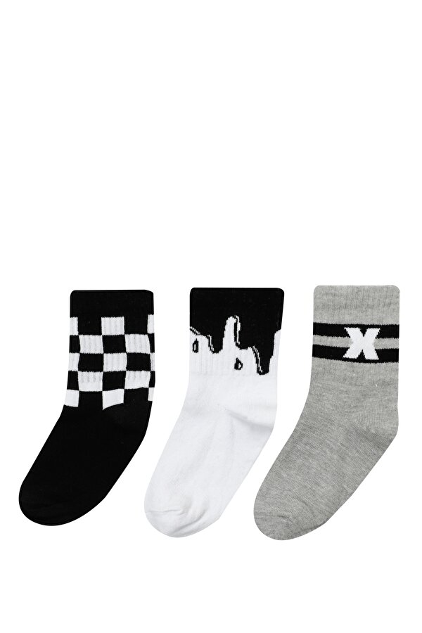 Polaris Cross 3 Lu Skt-B 3Pr Белый 004 Дошкольник, Мальч. Носки 3 Пары