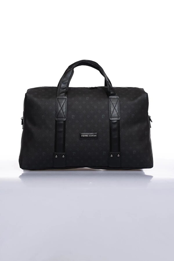 04PC001205 El valizi Bavul Spor çantası Valiz Baskılı Siyah