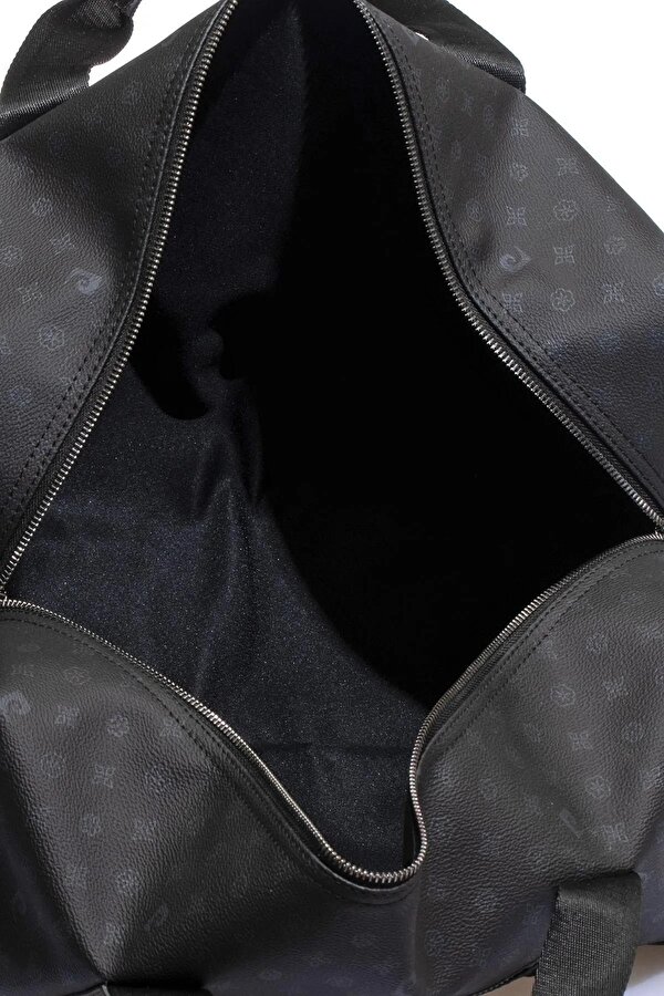 04PC001205 El valizi Bavul Spor çantası Valiz Baskılı Siyah